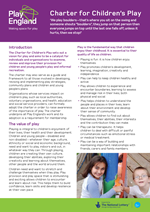 Play England - Charter for Children's Play