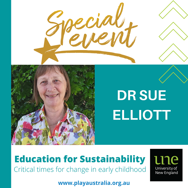Education for sustainability, special event with Dr Sue Elliott