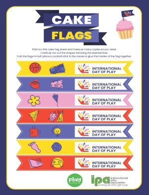 Make your own cake flags