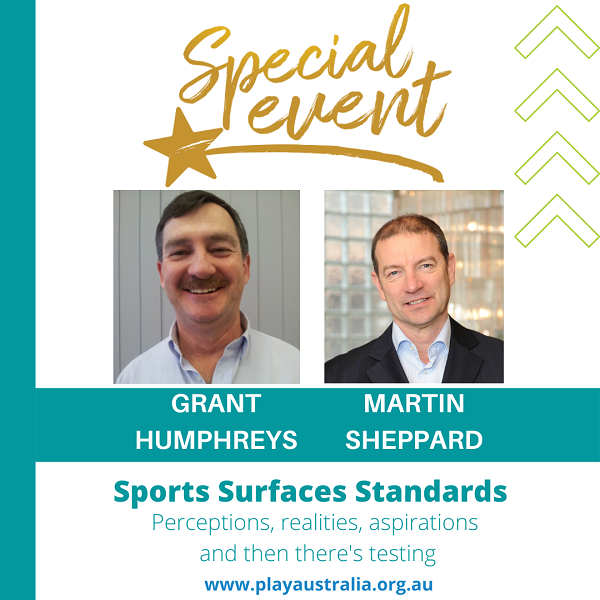 Special Event with Martin Sheppard and Grant Humphreys, Sports Surfaces Standards